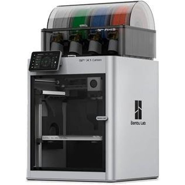 Impressora 3D Bambu Lab X1-Carbon com AMS, Velocidade de Impressão 500mm/s, Wi-Fi, Bambu-Bus, Bivolt - X1CC - PF001-P+SA001