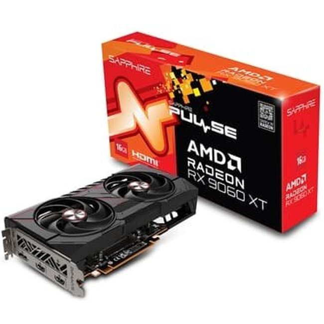 Placa de Vídeo SAPPHIRE RX 9060 XT PULSE AMD Radeon, 16GB, GDDR6, 20 Gbps, FidelityFX, RDNA 4 - 11350-03-20G