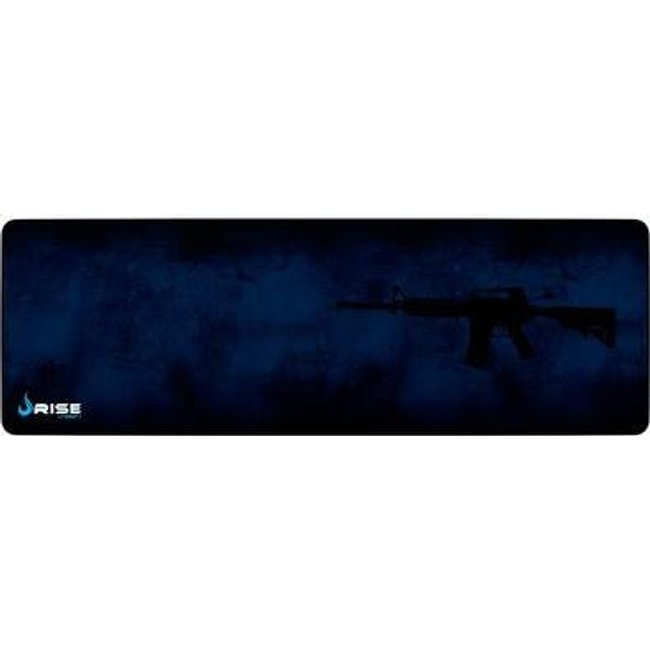 Mousepad Gamer Rise Mode Speed, M4A1, Estendido (900x300mm), Azul - RG-MP-06-M4A