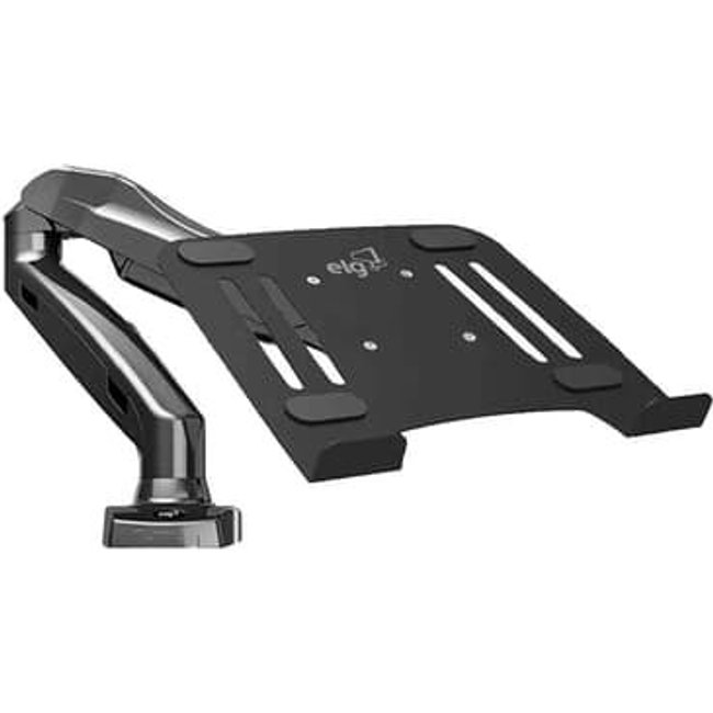 Suporte Bandeja de Apoio para Notebook de 10" a 17" ELG, Compatível com Suporte de Pistão a Gás, Preto - FB7510