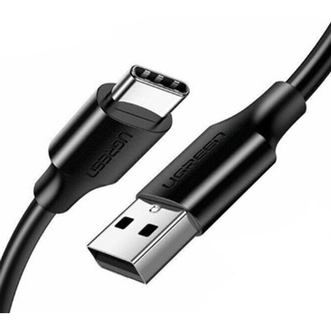 Cabo Tipo C Ugreen, Niquelado, 2m, Preto - UG-60118