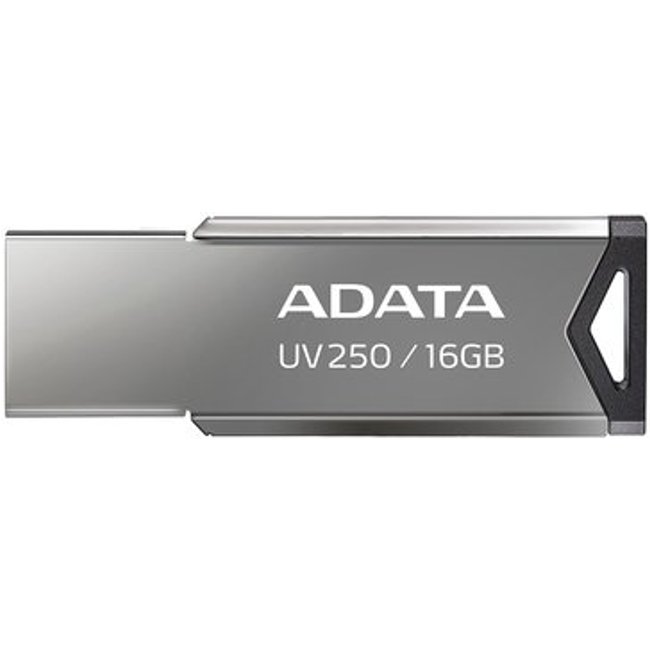 Pen Drive 16GB ADATA UV250, USB 2.0, Metálico, Preto - AUV250-16G-RBK