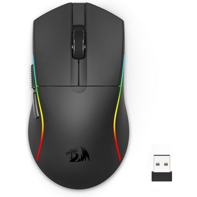 Mouse Gamer Sem Fio Redragon Deicide Standard, RGB, Wireless, Preto - M816-STD