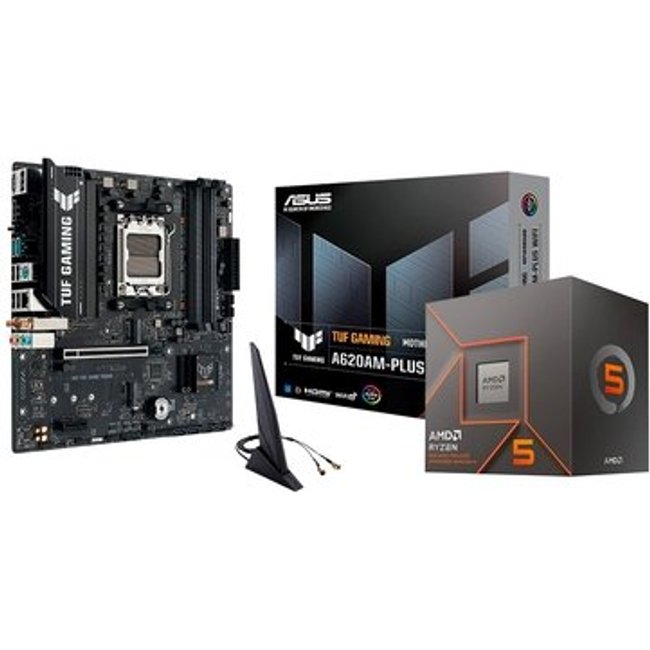 Processador AMD Ryzen 5 8500G + Placa Mãe ASUS TUF GAMING A620AM-PLUS WIFI
