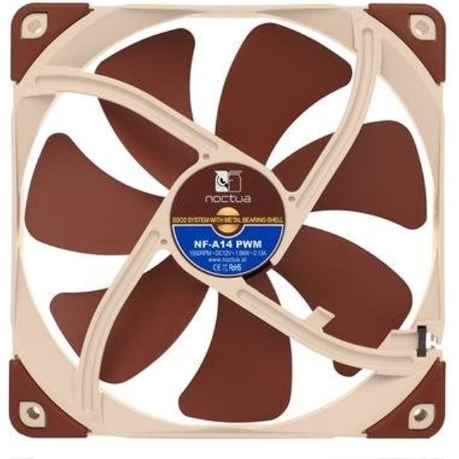 Ventoinha Noctua, 140mm, Marrom - NF-A14 PWM