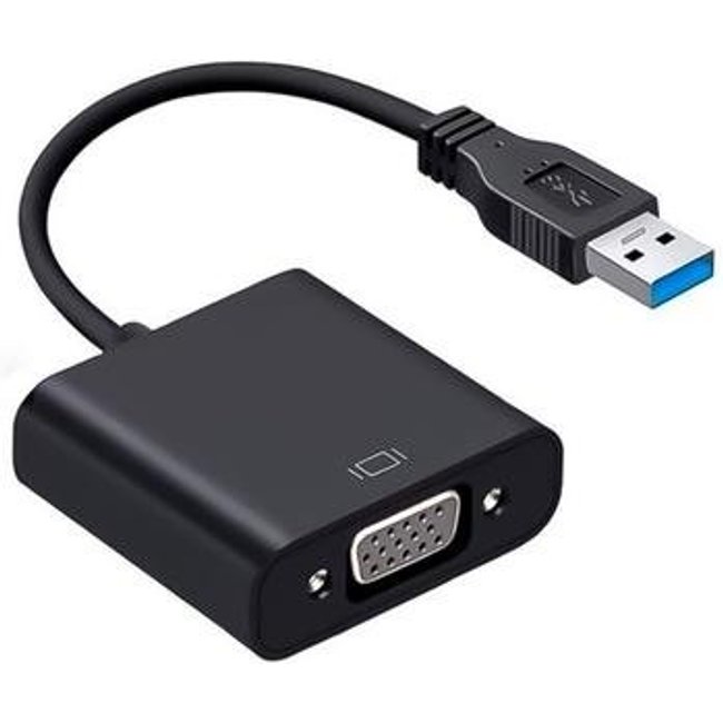 Cabo Adaptador Conversor USB 3.0 para VGA Fêmea F3 - JC-USB-VGA