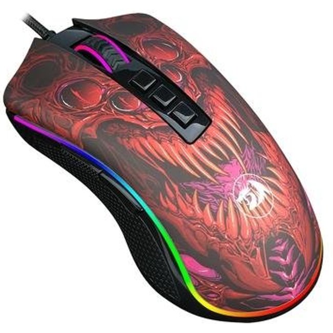 Mouse Gamer Redragon Infernal Dragon Ryu, RGB, 16000DPI, 8 Botões, Preto - ID711