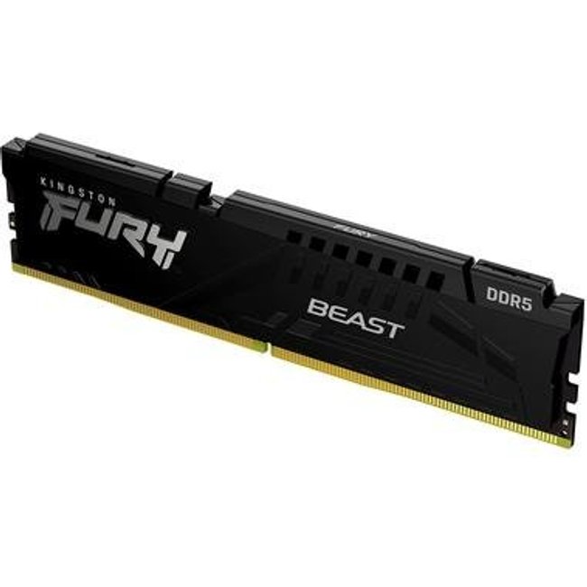 Memória RAM Kingston Fury Beast, 16GB, 5200MHz, DDR5, CL40, para Intel XMP, Preto - KF552C40BB-16