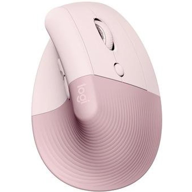Mouse Sem Fio Logitech Lift, 4000 DPI, 6 Botões, Bluetooth, Ergonômico, USB, Rose - 910-006472
