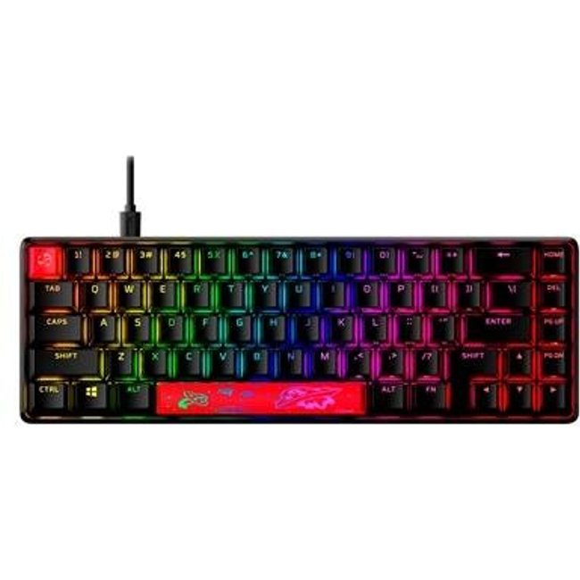 Teclado Mecânico Gamer HyperX Alloy Origins 65, Switch RED, Layout 65%, US, Preto - 4P5D6AA#ABA