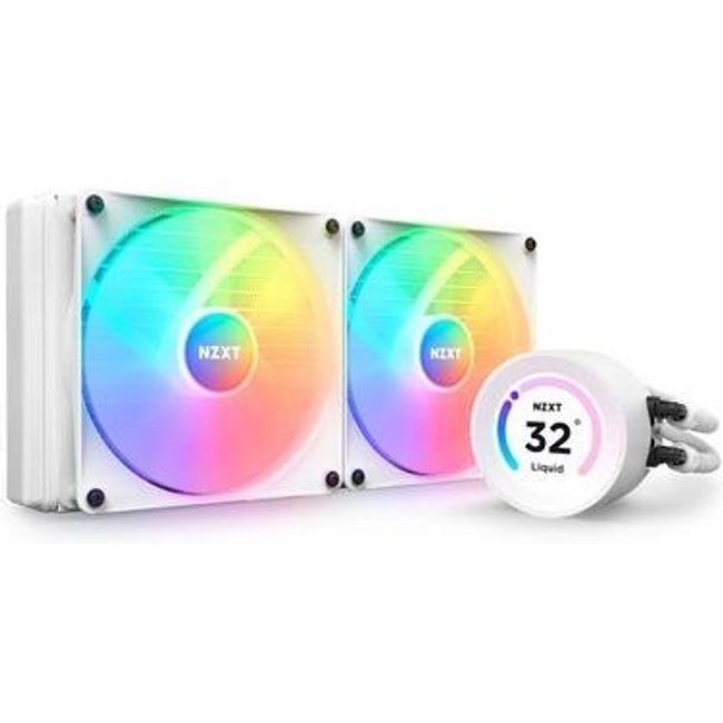 Water Cooler NZXT Kraken Elite 280, RGB, 280mm, AMD/Intel, Branco - RL-KR28E-W1