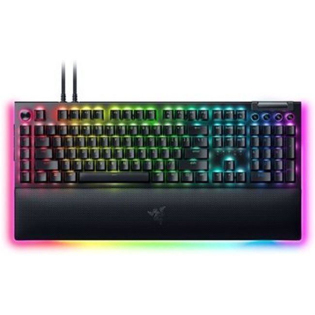 Teclado Gamer Mecânico Razer Blackwidow V4 PRO, com Fio, Chroma RGB, Switch Yellow, Layout US - RZ03-04681900