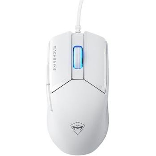 Mouse Gamer Machenike M7 Pro, Com fio, 12800 DPI, 6 botões, Branco - JJ02GL006