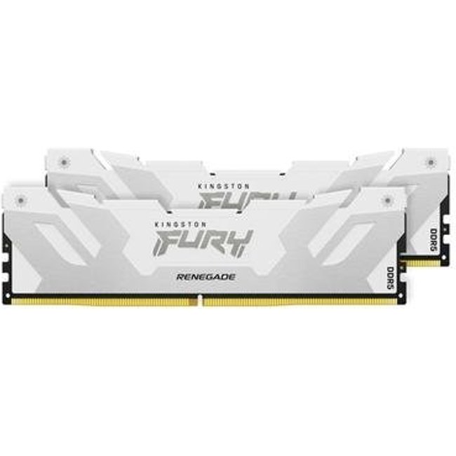 Memória RAM Kingston Fury Renegade, 32GB (2x16GB), 8000MT/s, DDR5, CL38, DIMM, Branco XMP - KF580C38RWK2-32
