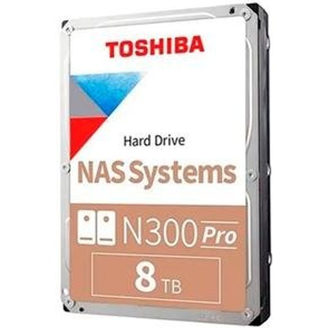 HD Toshiba N300 PRO, 8TB, 7200 RPM, NAS, 3.5', SATA - HDWG780XZSTB