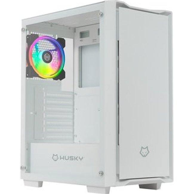 Gabinete Gamer Husky Dome 110, Mid Tower, ATX, Lateral em Vidro, Sem FANs, Branco - HGN110BR