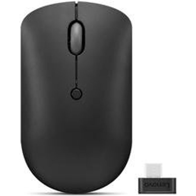 Mouse Sem Fio Lenovo 400, Wireless, USB-C, Compacto, Preto - GY51D20865