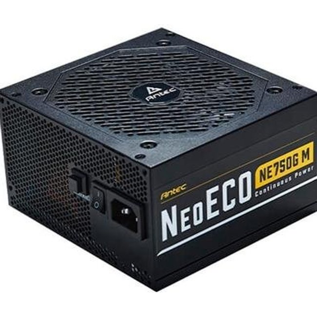 Fonte Antec Neoeco Ne750g M, 750W, 80 Plus Gold, Modular, Preto - NE750G M