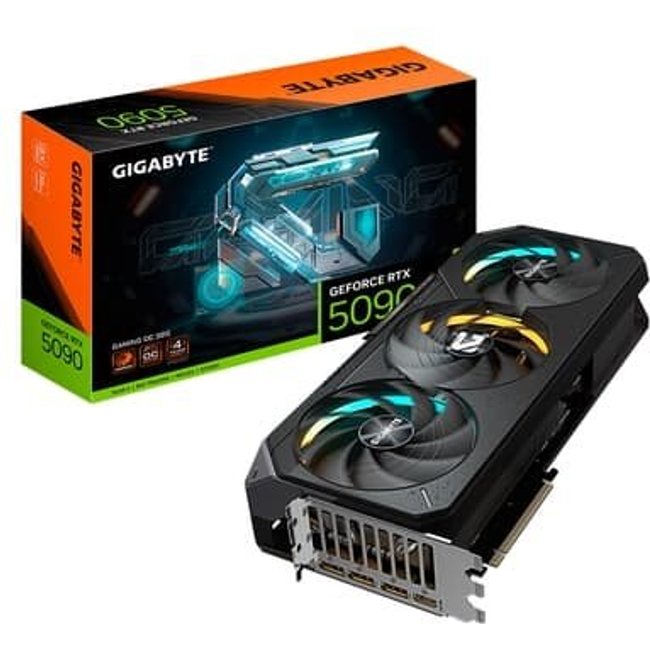 Placa de Vídeo RTX 5090 GAMING OC 32G Gigabyte NVIDIA GeForce, 32GB GDDR7, 512bits, RGB, DLSS, Ray Tracing - GV-N5090GAMING OC-32GD