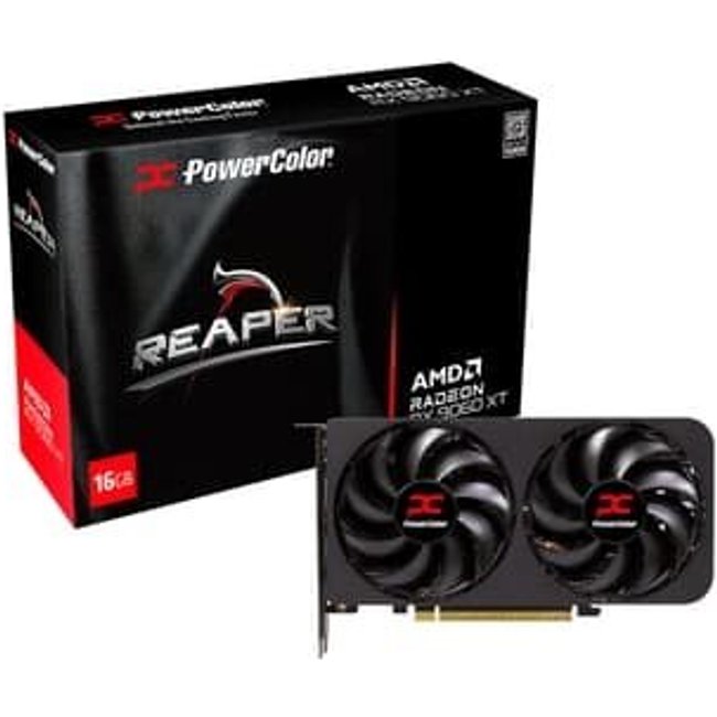 Placa de Vídeo PowerColor RX 9060 XT Reaper AMD Radeon, 16GB, GDDR6, 128bits, OpenGL 4.6, RDNA 4 - RX9060XT 16G-A