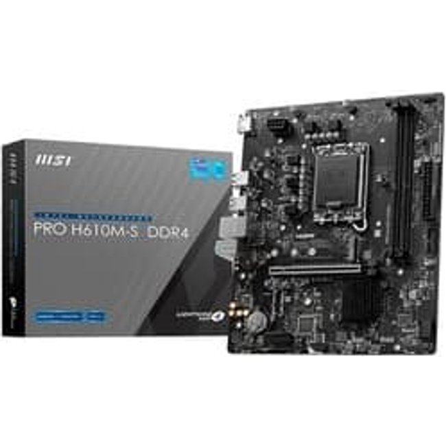 Placa Mãe MSI PRO H610M-S Intel Core, DDR4, mATX, Realtek ALC897 Codec - PROH610MSD4