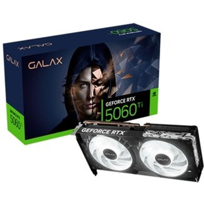 Placa de Vídeo GALAX RTX 5060 Ti 1-Click OC Classic NVIDIA GeForce, 8GB, GDDR7, 2587MHz, DLSS 4 - 56ISN8MDABCC