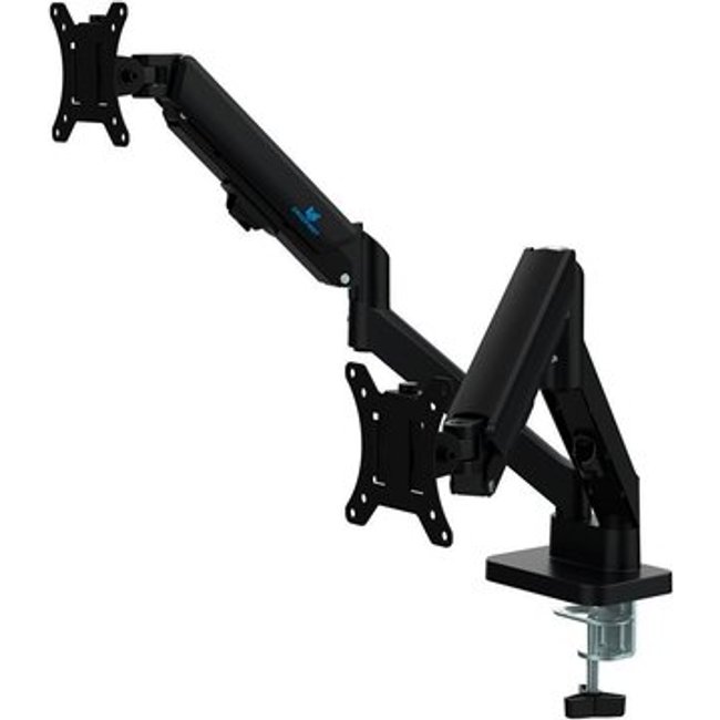 Suporte de Mesa Articulado para 2 Monitores de 17" a 32" Ergofirst, Ajuste com Pistão a Gás, Preto - G16-C024