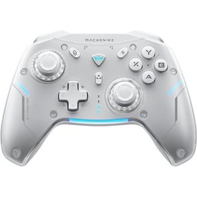 Controle Sem Fio Gamer Machenike G5 Pro, Multiplataformas, RGB, Switch Kailh, Com Dock, Branco - JJ02GG007