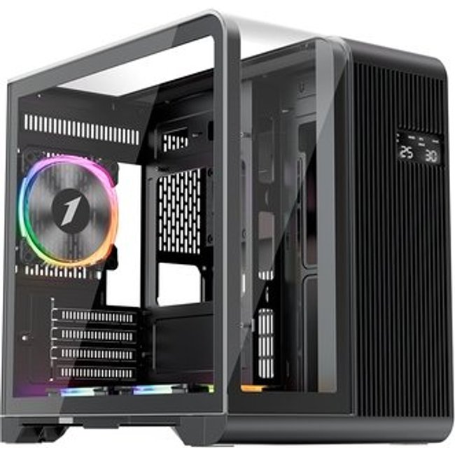 Gabinete Gamer 1STPLAYER RT5, Mid Tower, ATX, Lateral em Vidro Temperado, Preto - RT5-BK
