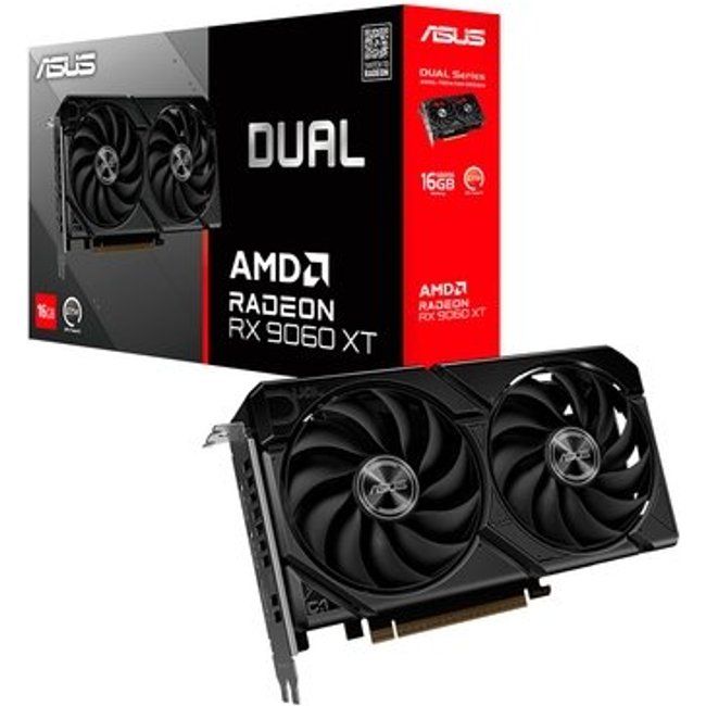 Placa de Vídeo ASUS Dual RX 9060 XT AMD Radeon, 16GB, GDDR6 - DUAL-RX9060XT-16G