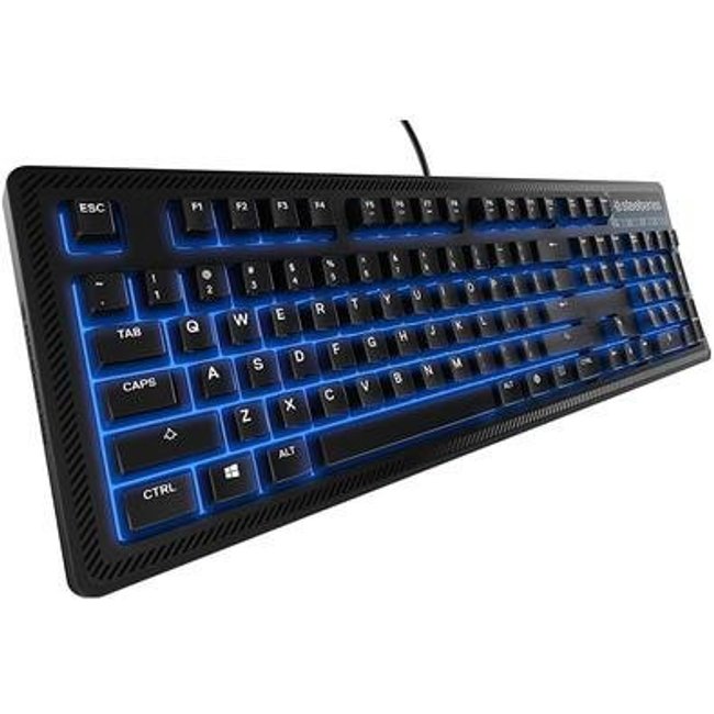 Teclado Gamer Steelseries Apex 100, LED Azul, Padrão US, Preto - 64435