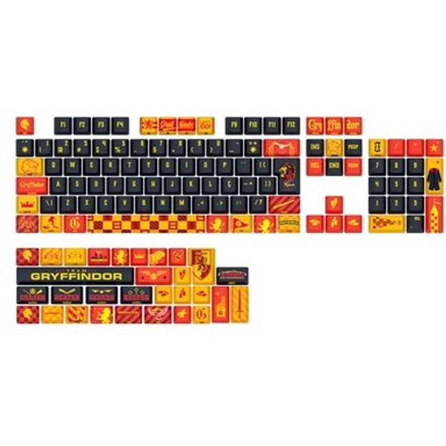 Keycap Gamer Redragon Harry Potter Grifinória, ABNT2, Preto, Vermelho e Amarelo - HP-944