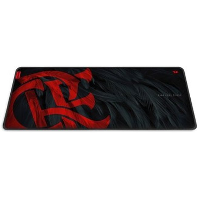 Mousepad Gamer Redragon Flamengo Mantle, 400x900x4mm, Preto e Vemelho - Fl032