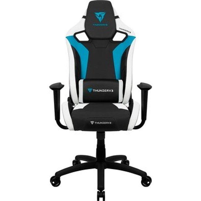 Cadeira Gamer ThunderX3 XC3, Até 120Kg, Reclinável, Com Almofadas, Cilindro de Gás Classe 4, Preta e Azul - 78313