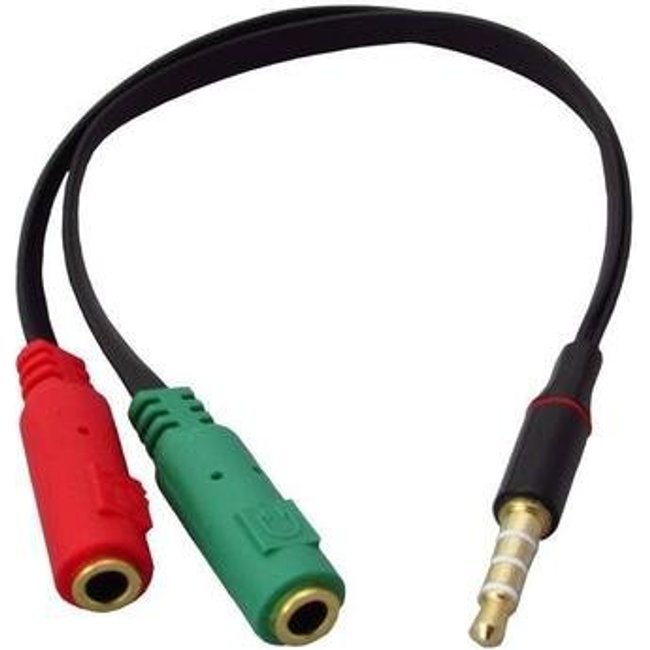 Cabo Adaptador P3 para 2 P2 MD9, Áudio e Fone, para Notebook - 8013