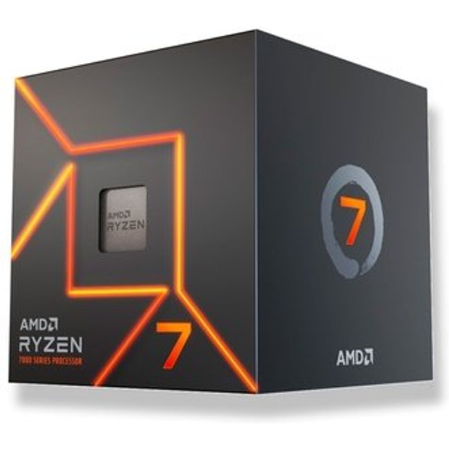 Processador AMD Ryzen 7 7700, 3.8GHz (5.3GHz Max Turbo), Cache 40MB, 8 Núcleos, 16 Threads, AM5, Com Vídeo Integrado - 100-100000592SBX