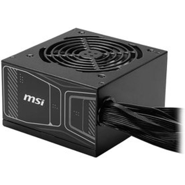 Fonte MSI MAG A850GN PCIE5, 850W, 80 Plus Gold, Non-Modular, PFC Ativo, Com Cabo, Preto - MAG850GNPCIE5