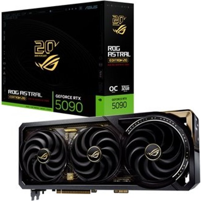 Placa de Vídeo ASUS ROG NVIDIA GeForce RTX 5090 Edition 20, 32GB, GDDR7, PCI Express 5.0, Tela AMOLED, AURA SYNC ARGB - 90YV0NF3-M0NA00