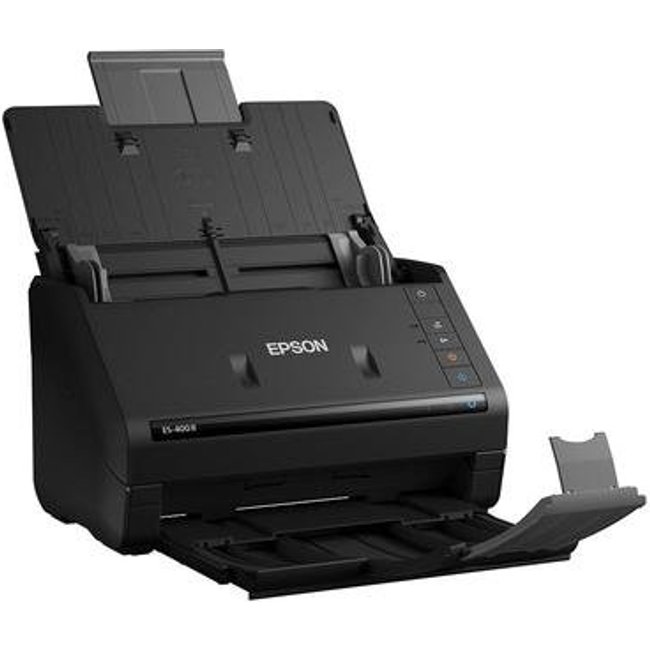 Scanner de Mesa Epson WorkForce ES-400 II Duplex Colorido, Capacidade 100 Folhas, USB, Bivolt, PRETO - B11B261201