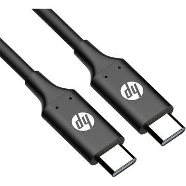 Cabo HP USB-C para USB-C, 1 Metro, Preto, DHC-TC107 - 9YF08AA