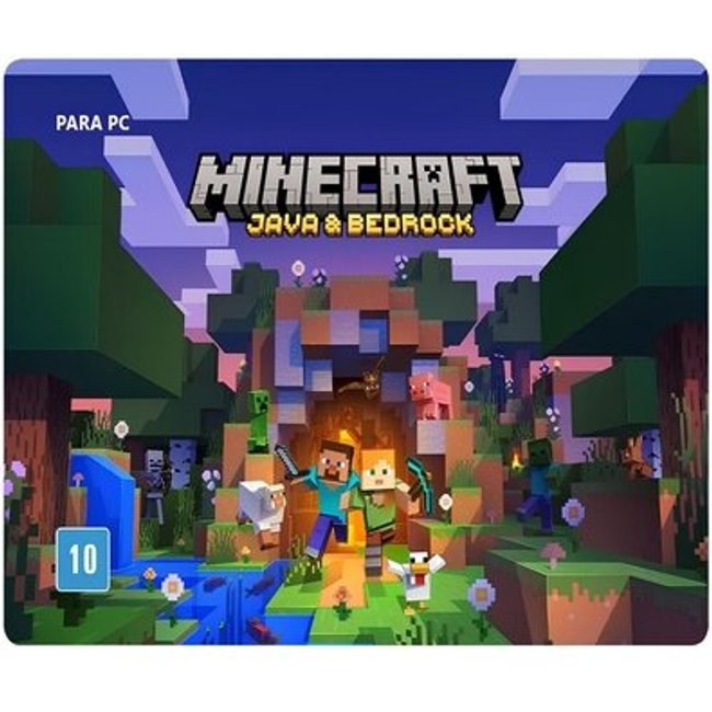 Gift Card Minecraft Java & Bedrock, 2 em 1! Cartão Presente Digital