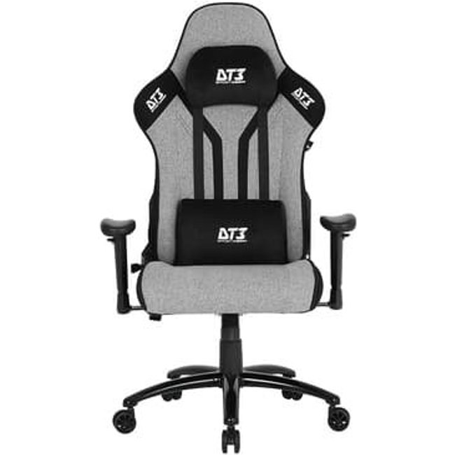 Cadeira Ergonômica DT3 Grigio, Até 130Kg, Com Almofadas, Reclinável, Descanso de Braço 1D, Cinza e Preto - 13373-7
