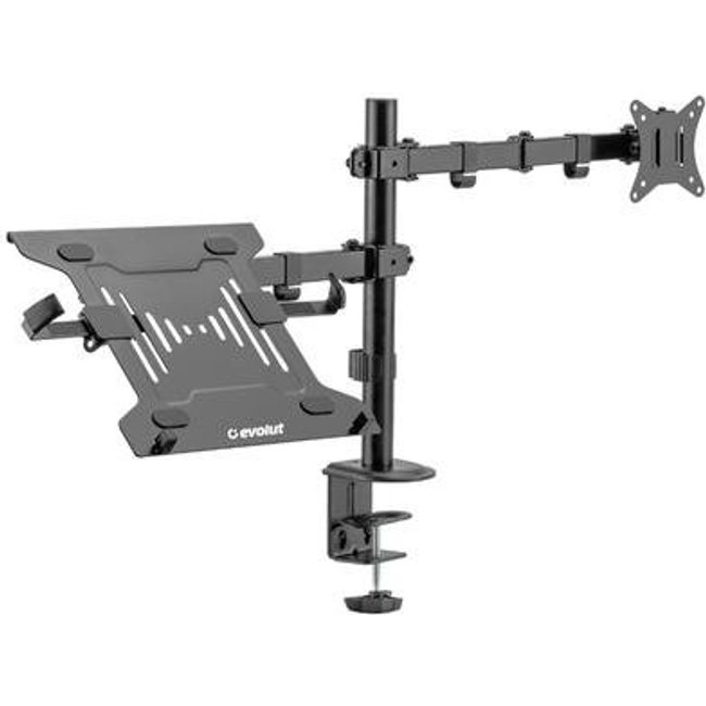 Suporte Articulado para Monitor de 17 a 32 e Notebook de 10 a 15.6 Evolut ESN-12, com Rotação de Tela 180 - ESN-12