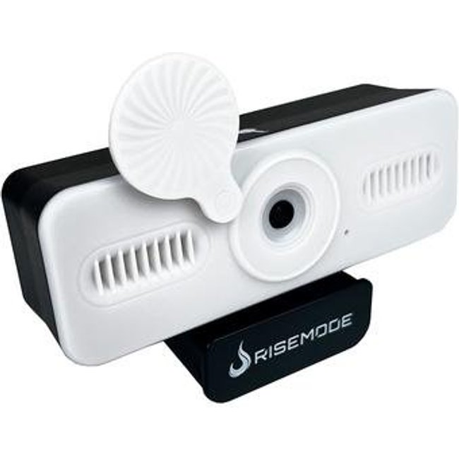 Webcam Rise Mode Vision 4K, 30 FPS, Microfone Digital, USB, Branco - RM-WECM-4K-W