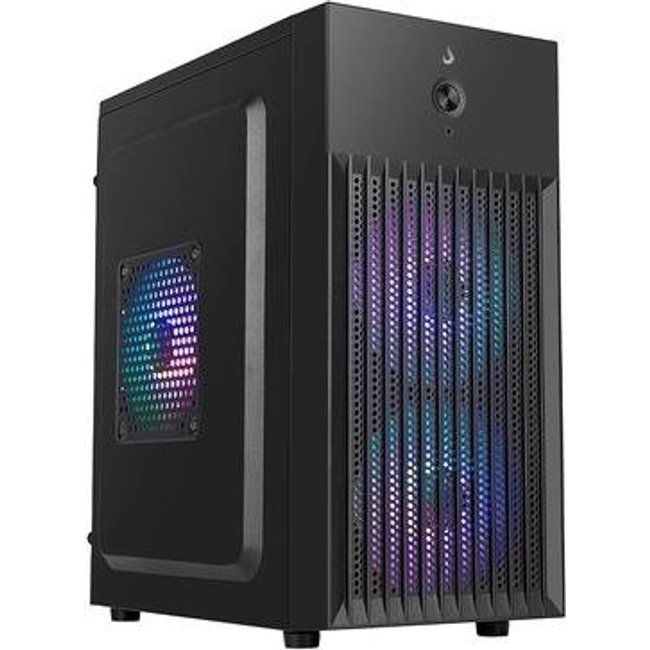 Gabinete Office Rise Mode X1 Black, Mini Tower, M-ATX, Sem FANs, Preto - RM-GA-OFX1-FB