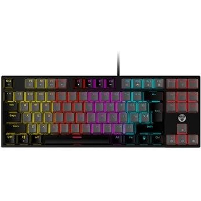 Teclado Mecânico Gamer Fantech ATOM87, RGB, Switch Red, Preto - MK876