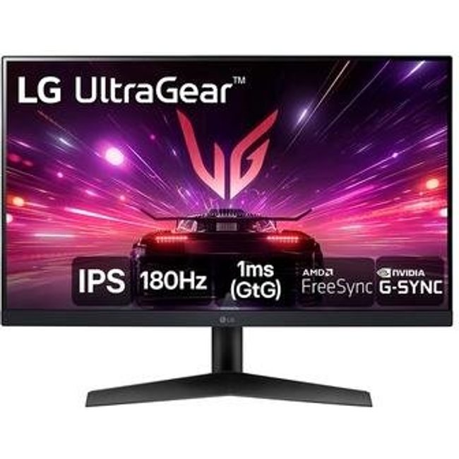 Monitor Gamer LG UltraGear 24", FHD, 180Hz, 1ms, IPS, DP e HDMI, HDR10, FreeSync, G-Sync - 24GS60F-B