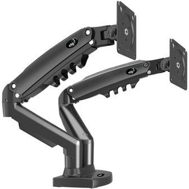 Suporte Multiarticulado de Mesa Para 2 Monitores De 17" a 35"+ ELG, Com Pistão a Gás, 2 Cabos HDMI de 2.5M + Cabo USB Y - F196HDMI_U