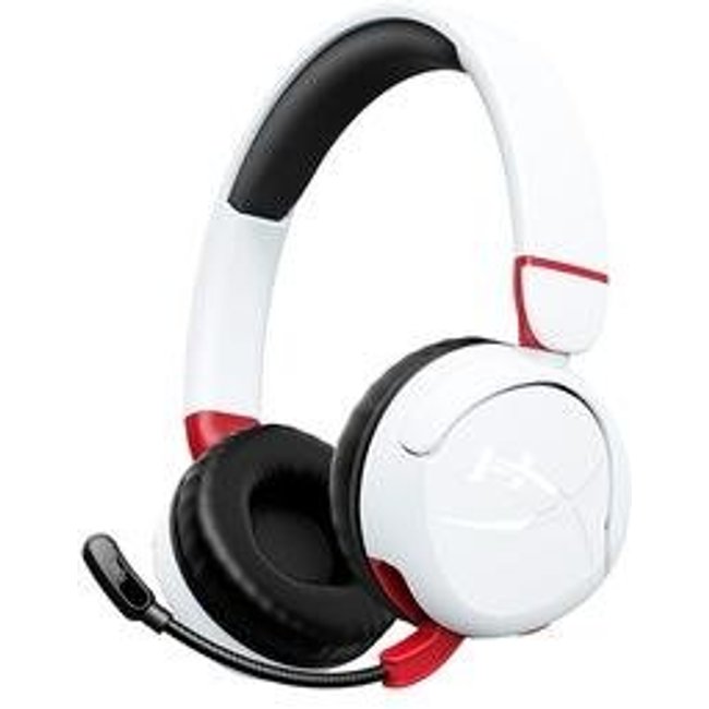 Headset Gamer Sem Fio Kids HyperX Cloud Mini, Bluetooth, Driver 30mm, USB-C, Branco - 7G8F2AA