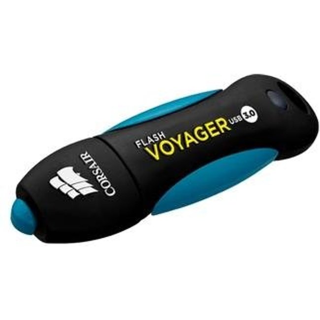Pen Drive 32GB Corsair Voyager, USB 3.0, Resistente à Água e Choque, Leitura de 200MB/s, Azul e Preto - CMFVY3A-32GB